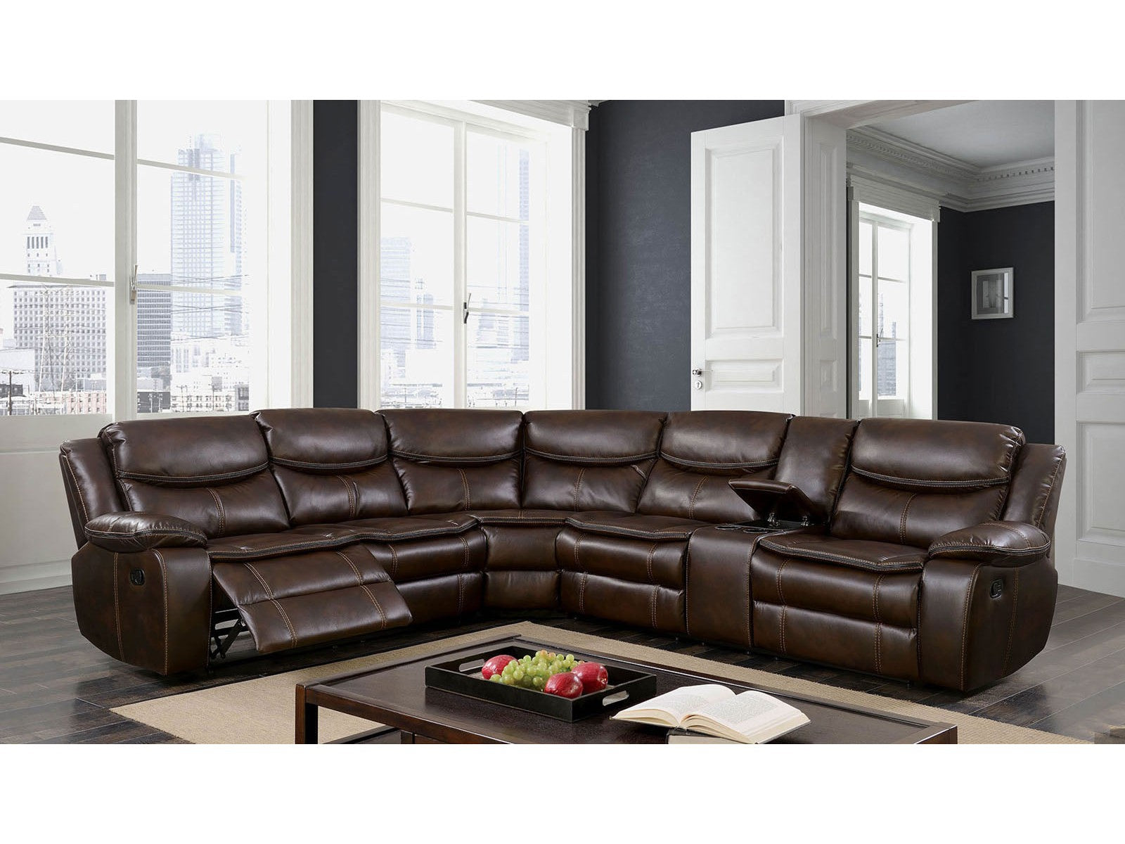 Pollux Brown Sectional
