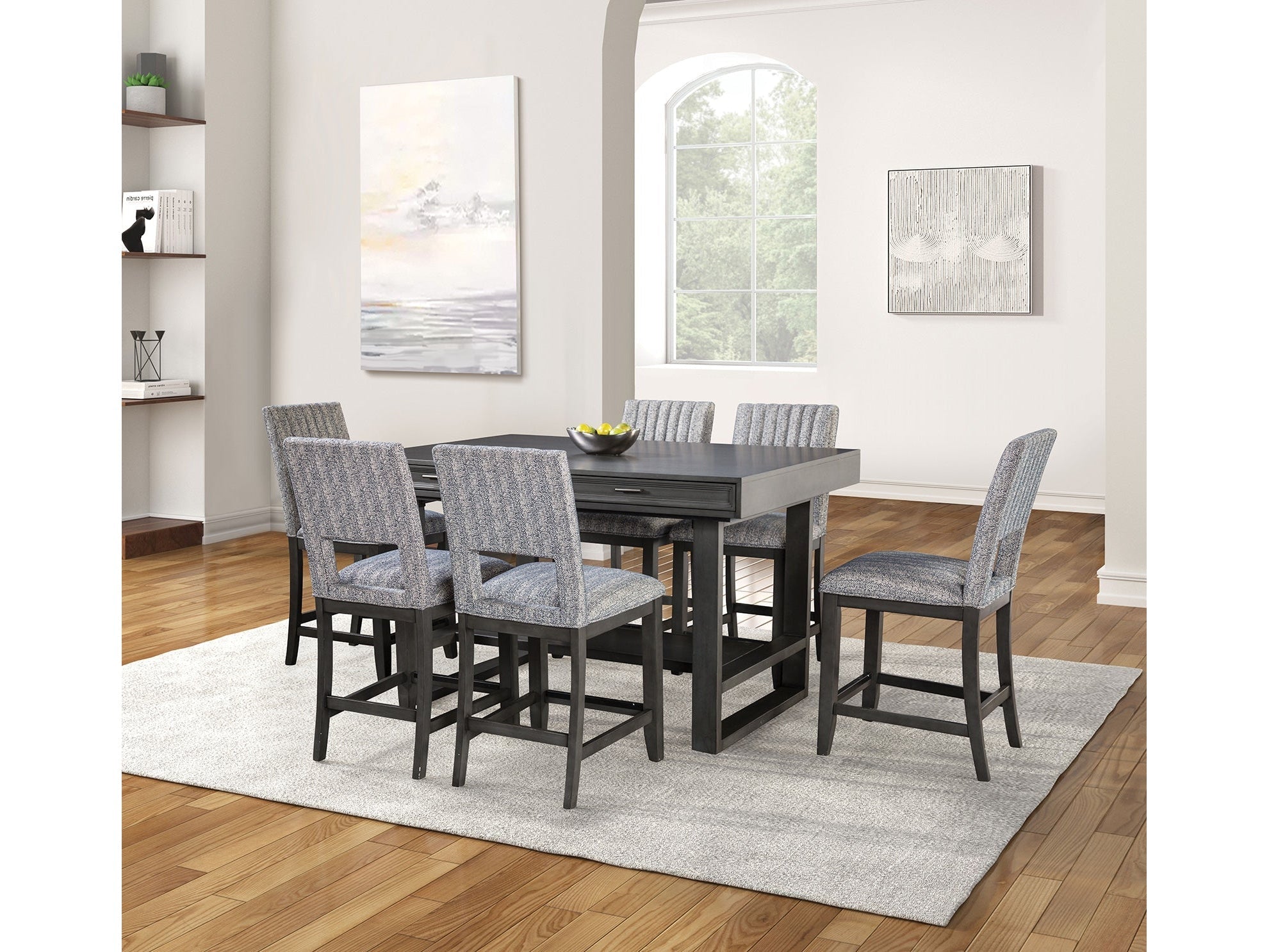 Potton Gray 7 Pc. Counter Height Set