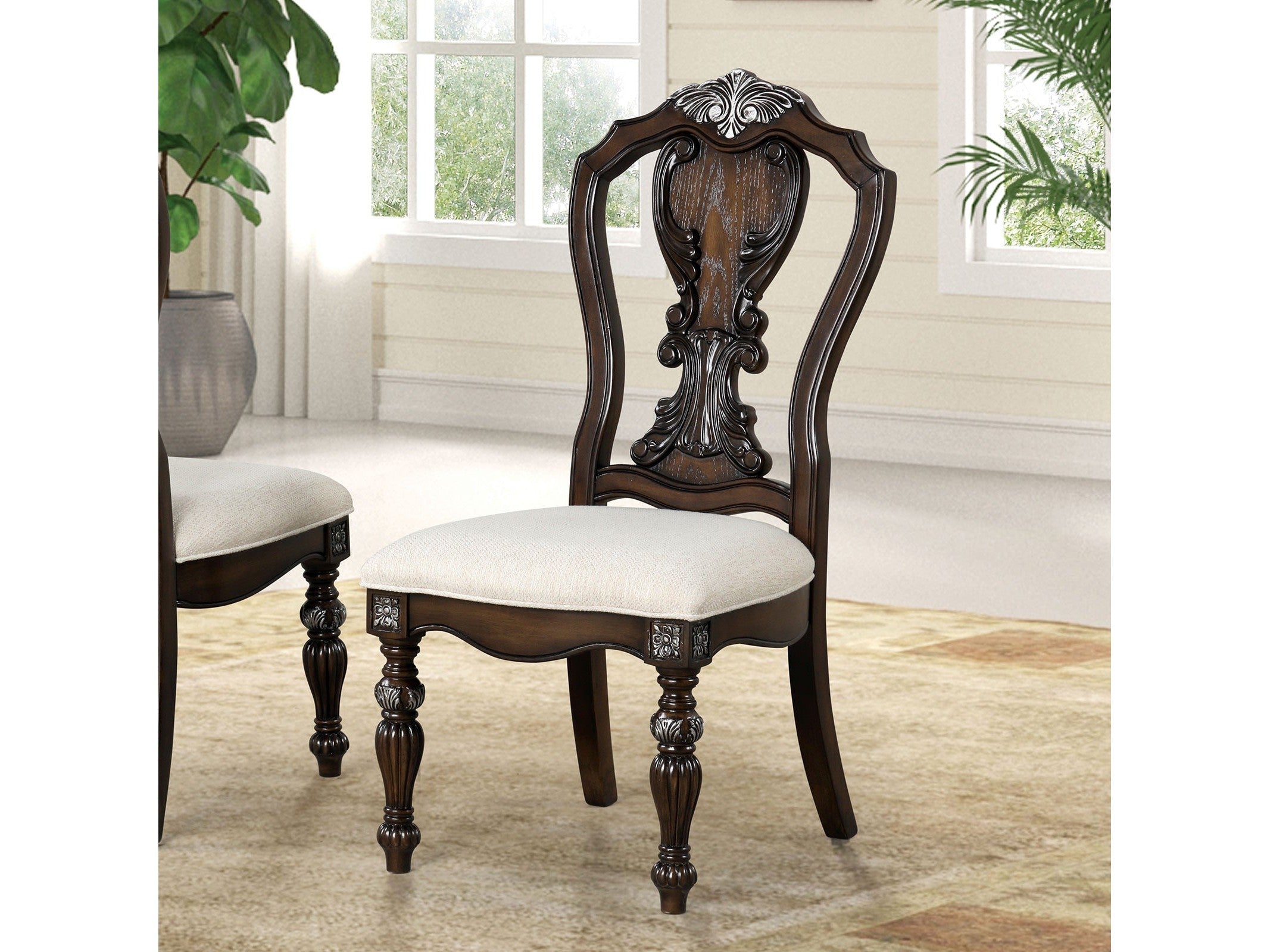 Promenade Dark Brown Side Chair (Set of 2)