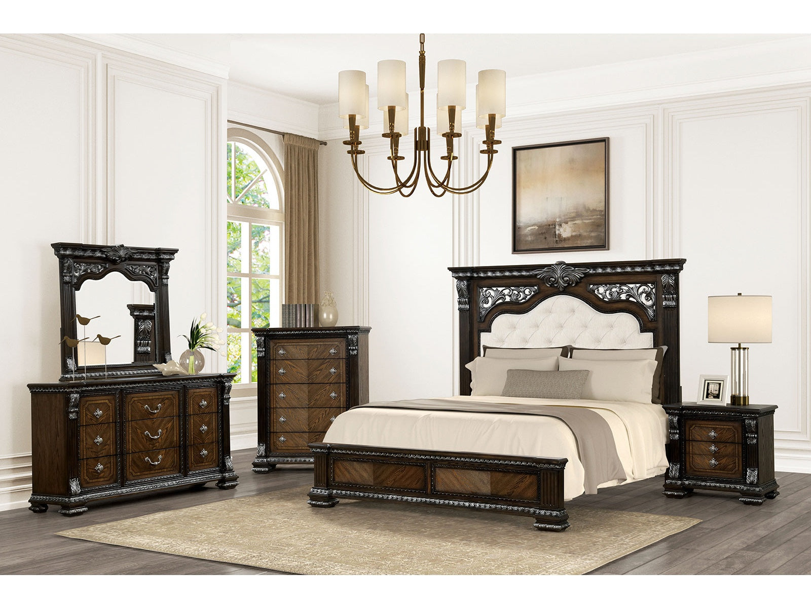 Promenade Espresso Queen 4 Piece Bedroom Set