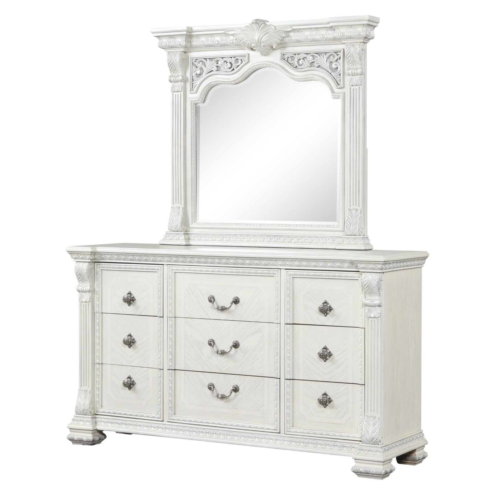 Promenade Wire Brushed White Dresser