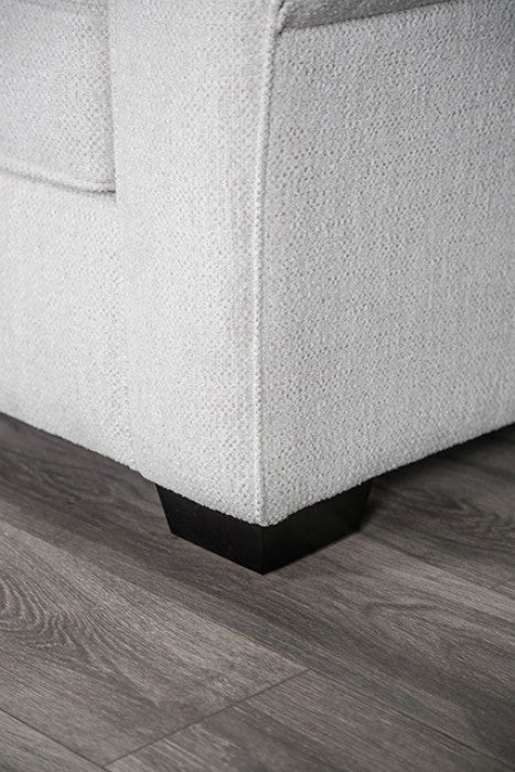 Queensbury White Loveseat
