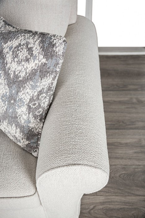 Queensbury White Loveseat
