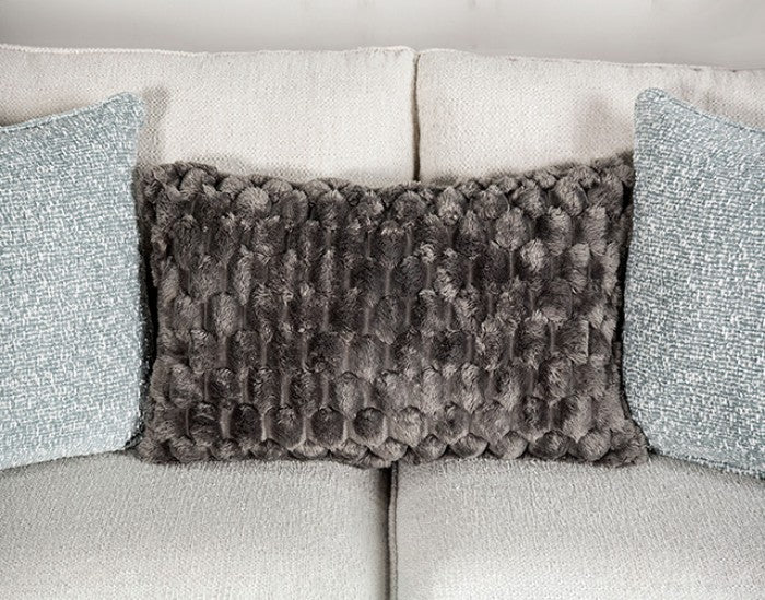 Queensbury White Upholstery Living Room Set