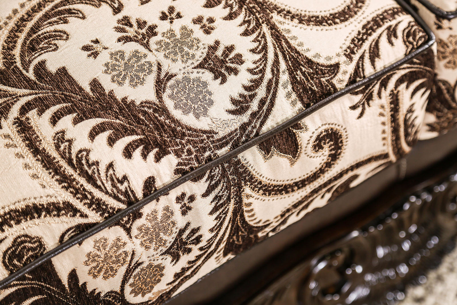 Quirino Light Brown/Dark Brown Sofa