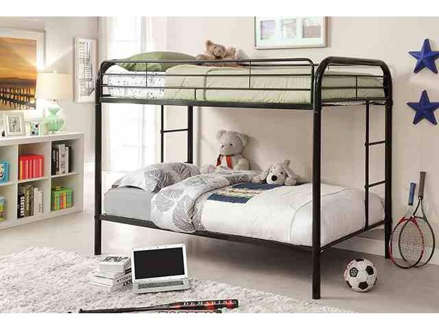 Rainbow Black Twin/Twin Bunk Bed