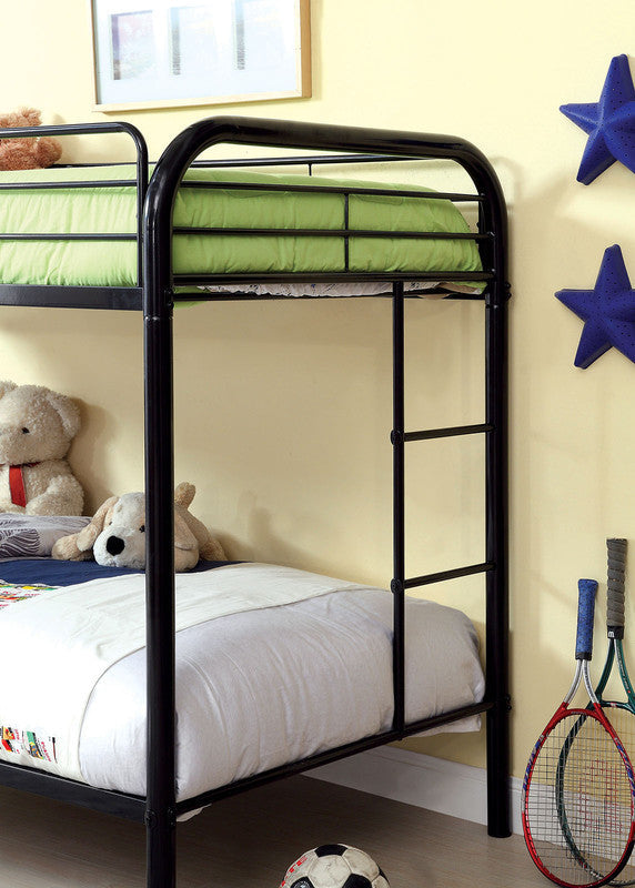 Rainbow Black Twin/Twin Bunk Bed