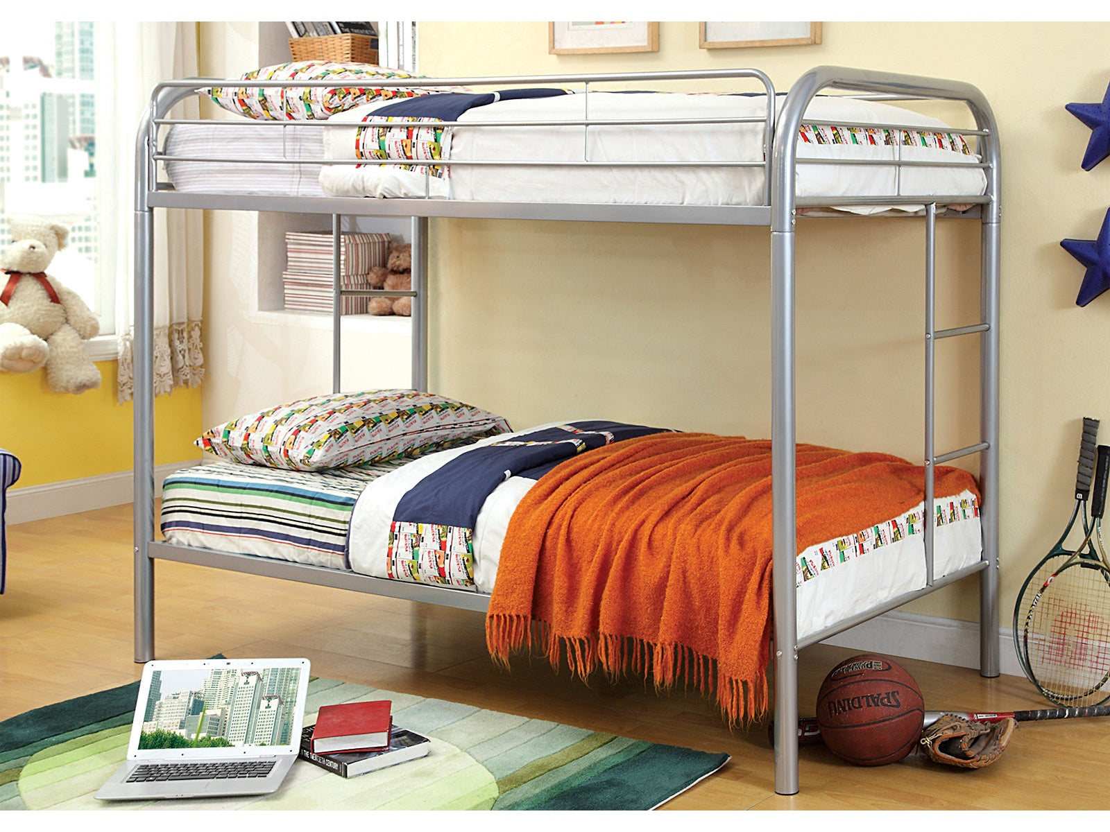 Rainbow Silver Bunk Bed