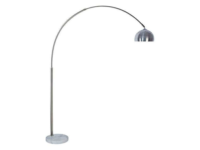 Rene White/Chrome Arch Lamp