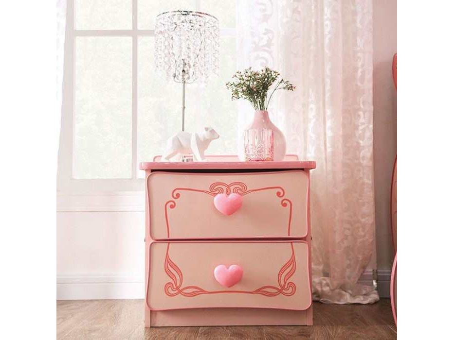 Rhenna Pink Youth Bedroom Nightstand