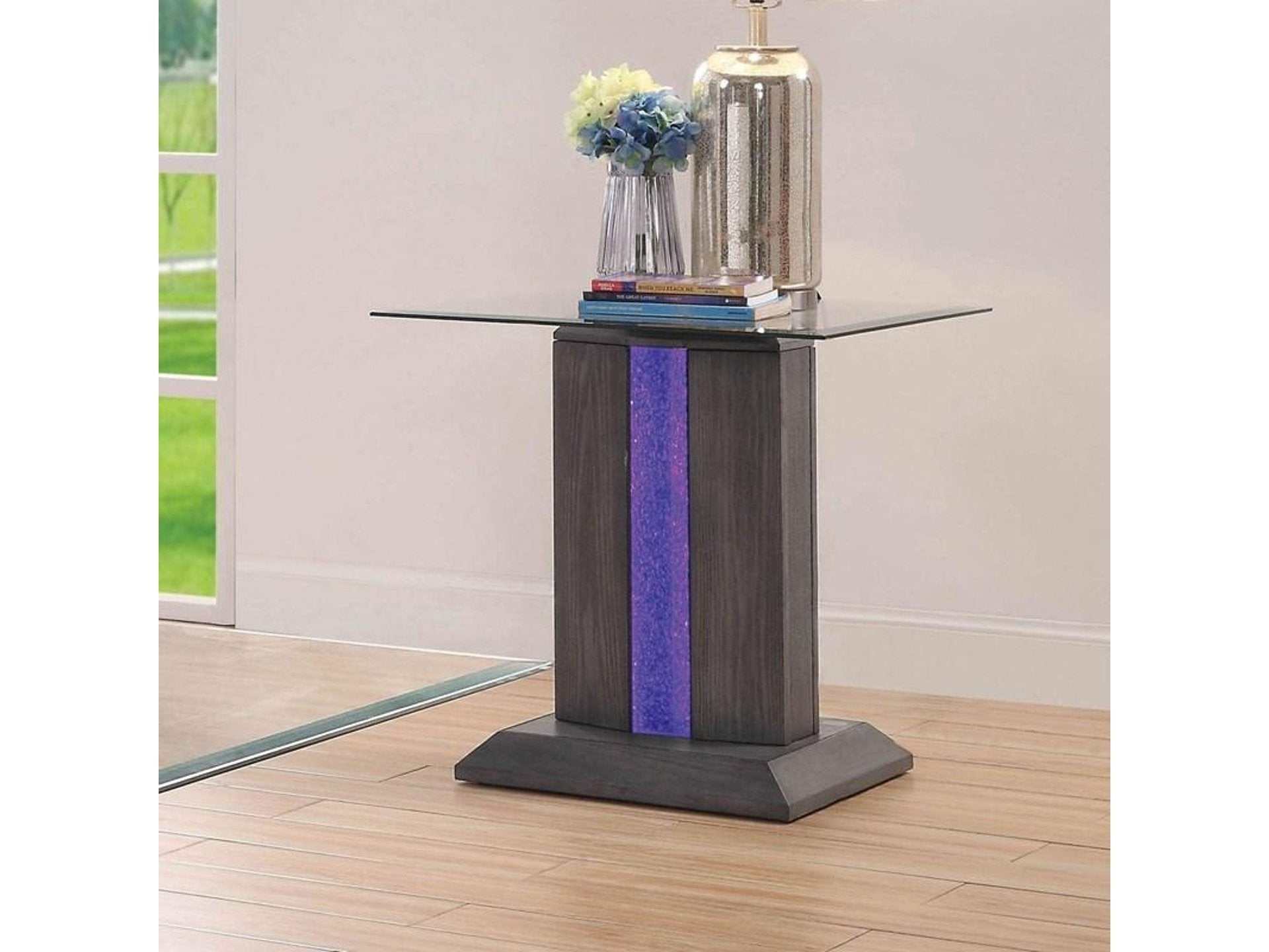 Rhyl Gray End Table