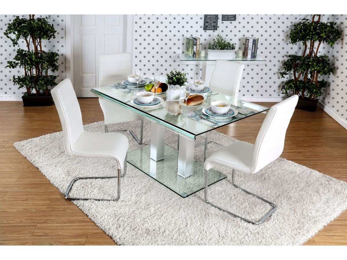 Richfield Silver & Chrome Dining Table
