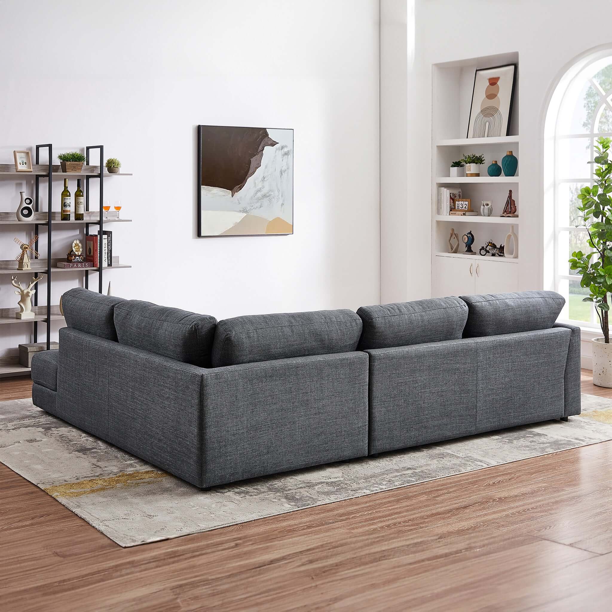 Glander Cozy Sectional Sofa Left Facing