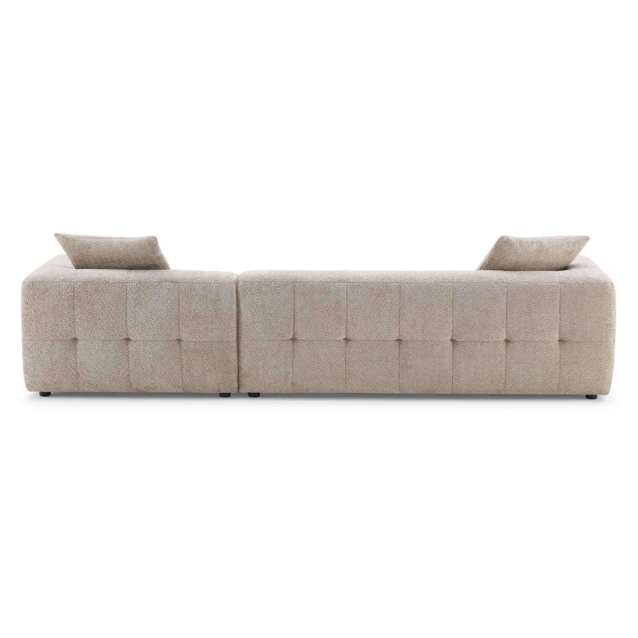 Kaynes Right Sectional Mocha Boucle Sofa