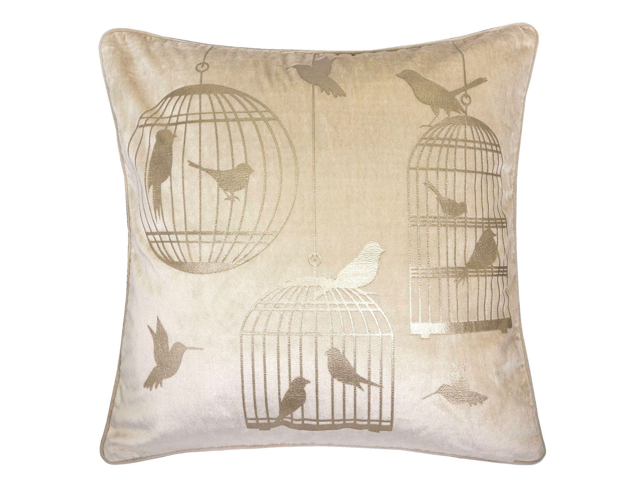 Rina Beige Pillow (Set of 2)