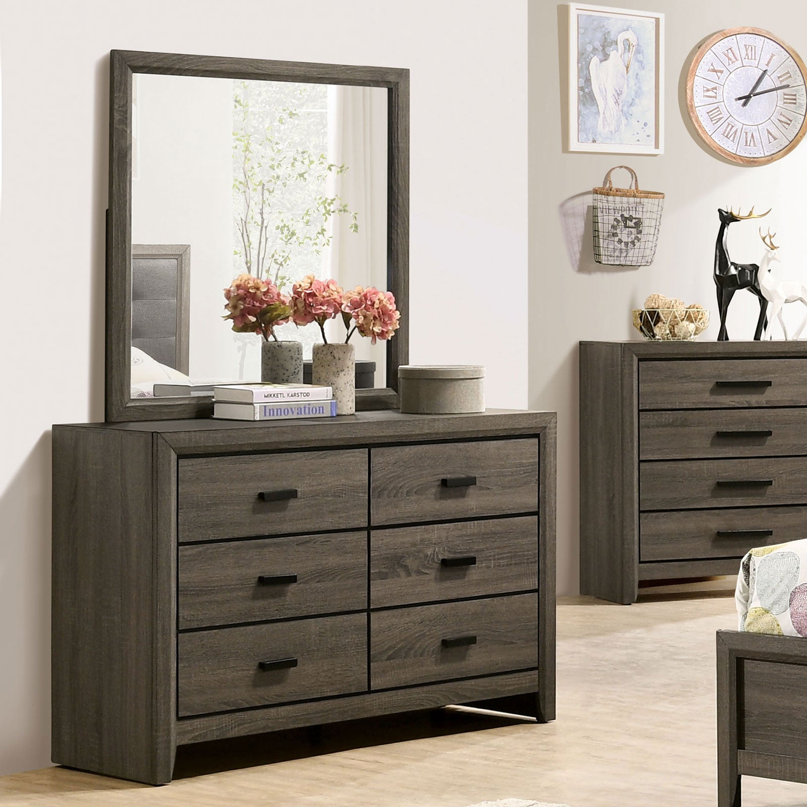Roanne Gray/Charcoal 4 Pc. Full Bedroom Set