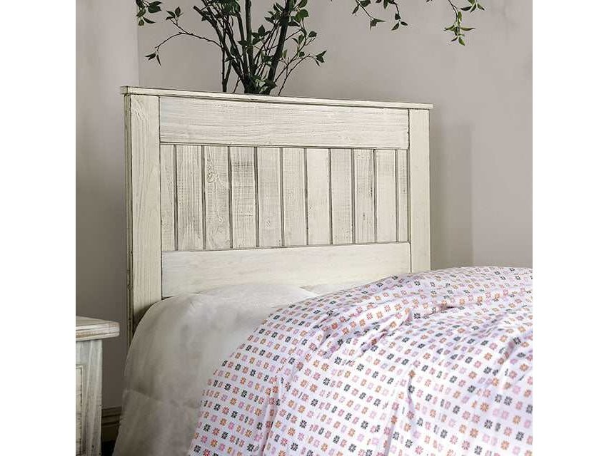 Rockwall White Queen Headboard
