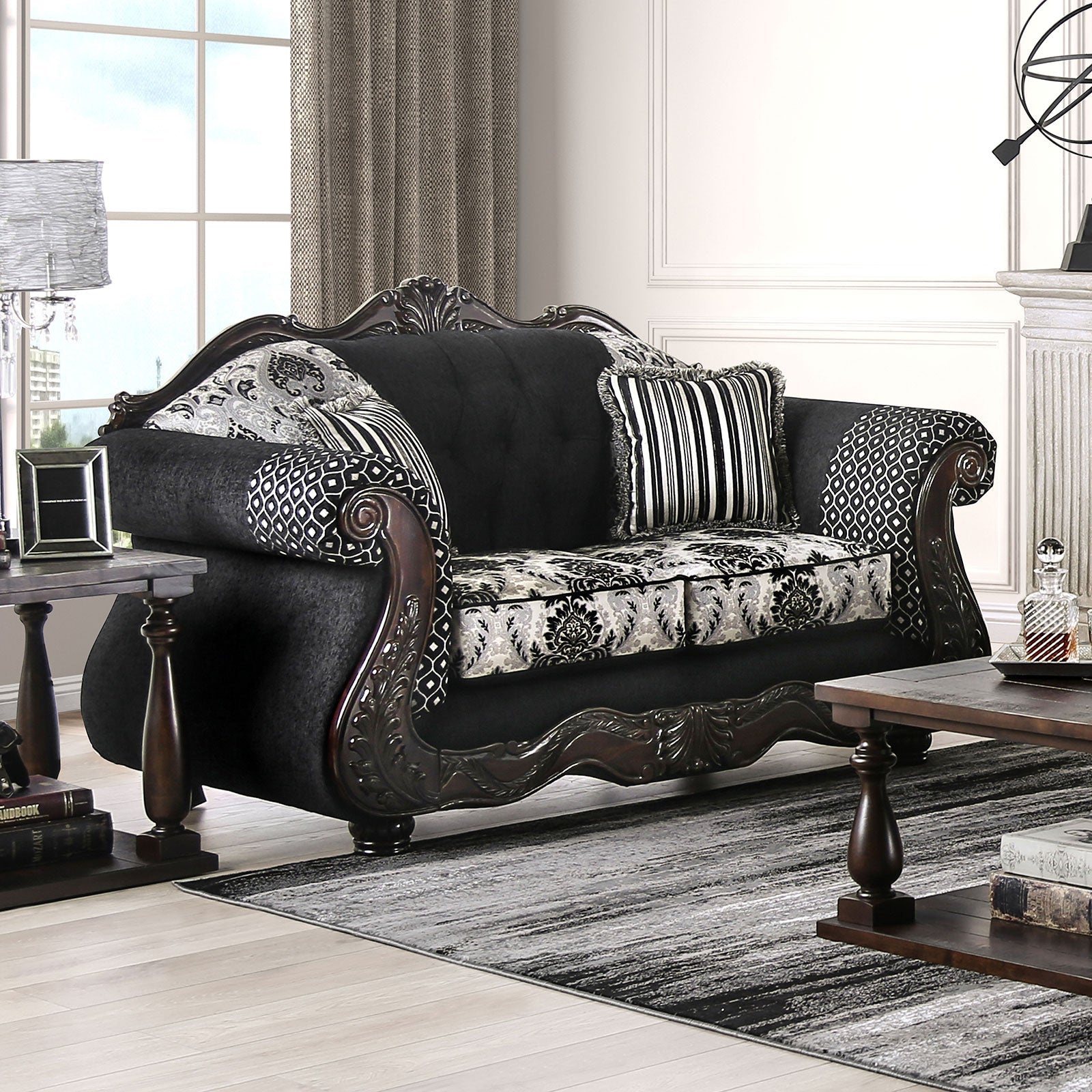 Ronja Black Sofa & Loveseat