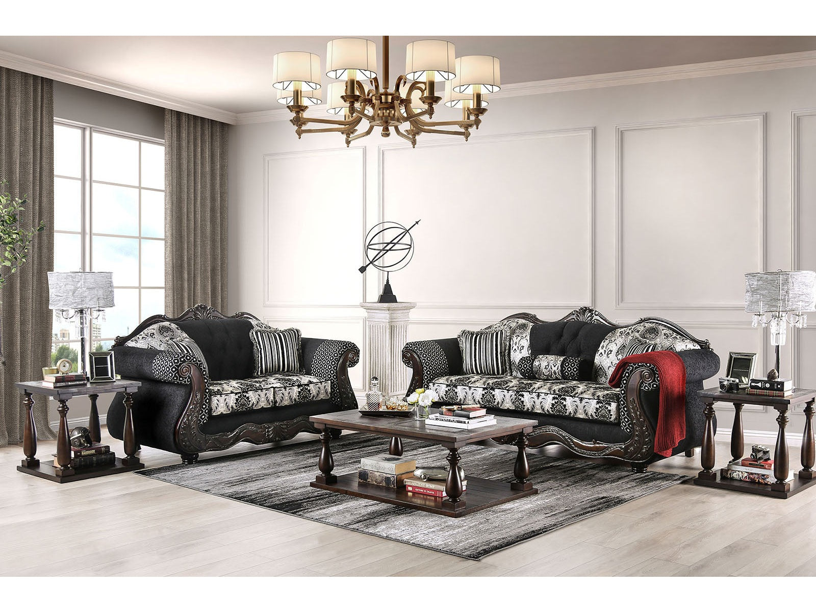 Ronja Black Sofa & Loveseat
