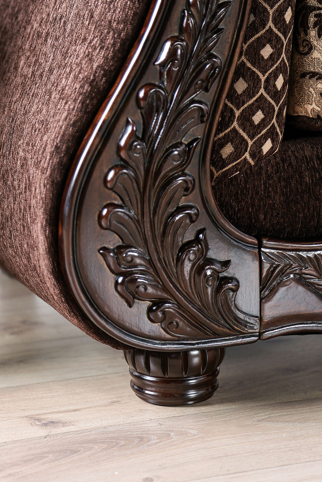 Ronja Dark Brown Loveseat