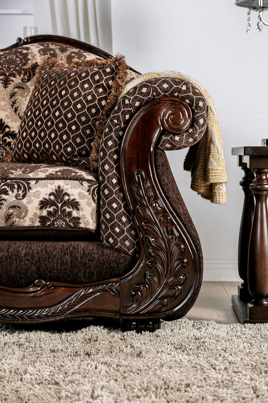 Ronja Dark Brown Loveseat
