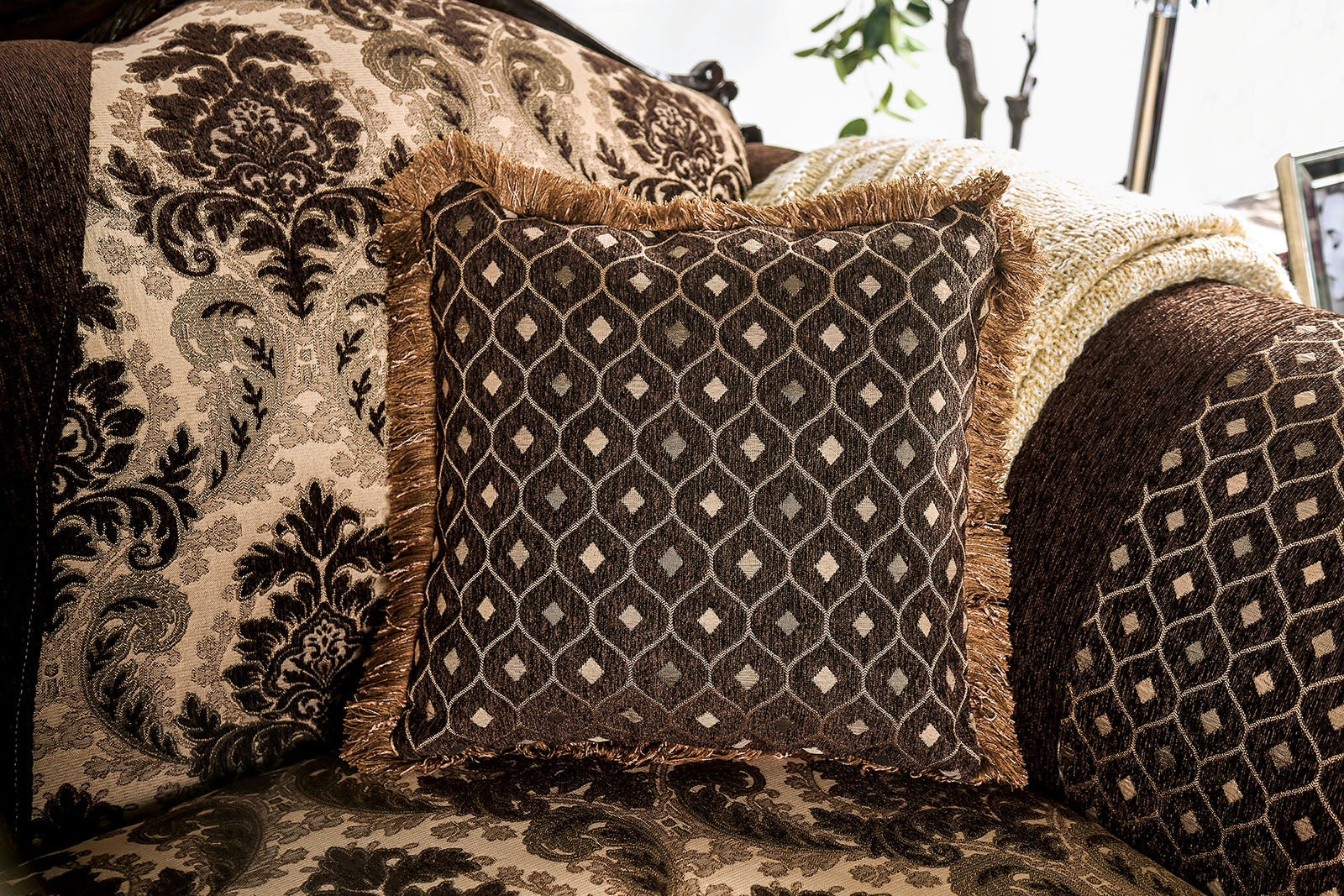 Ronja Dark Brown Sofa & Loveseat
