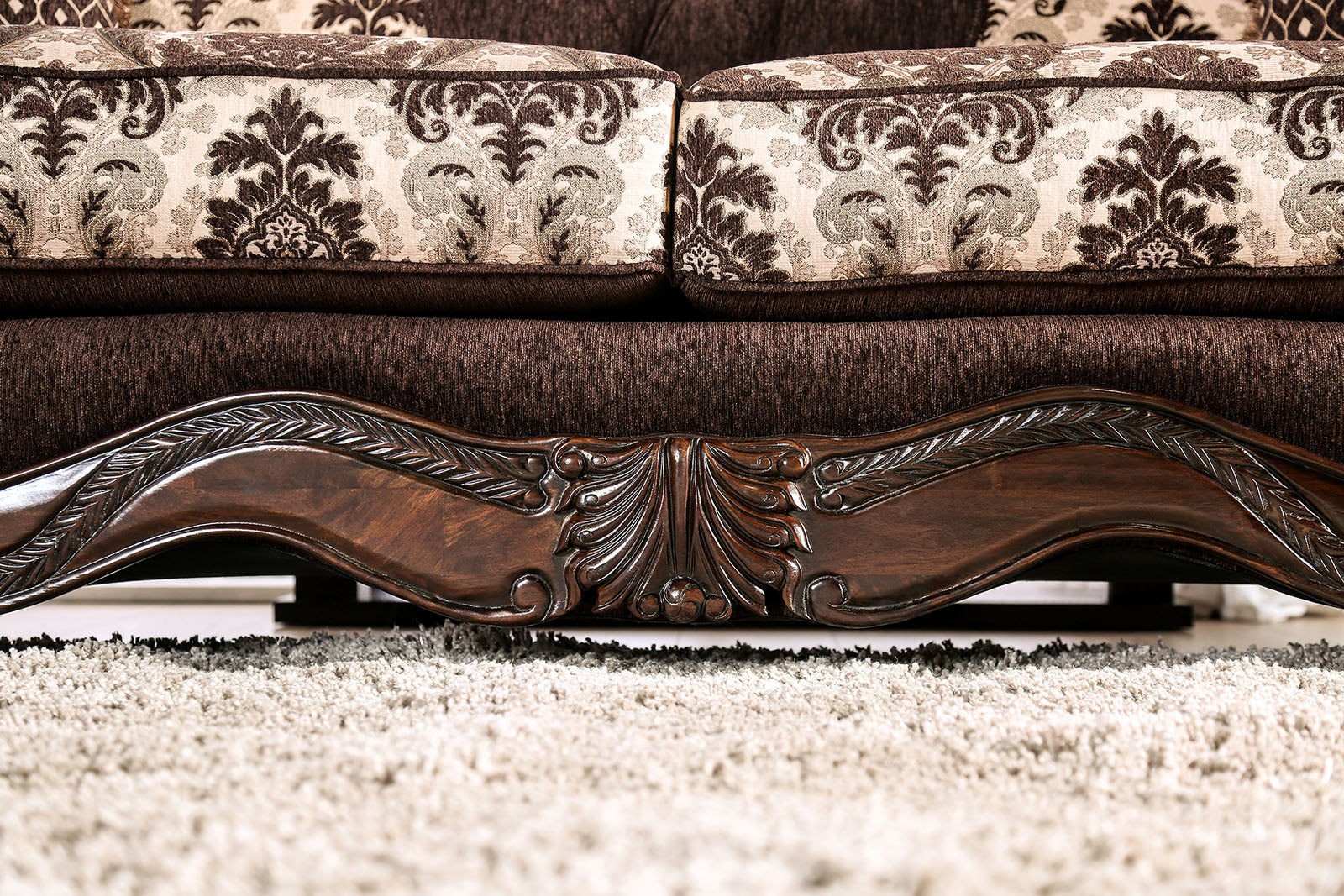 Ronja Dark Brown Sofa & Loveseat