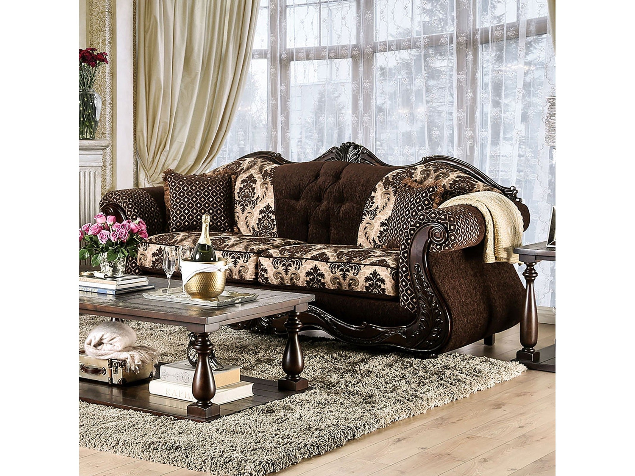 Ronja Dark Brown Sofa