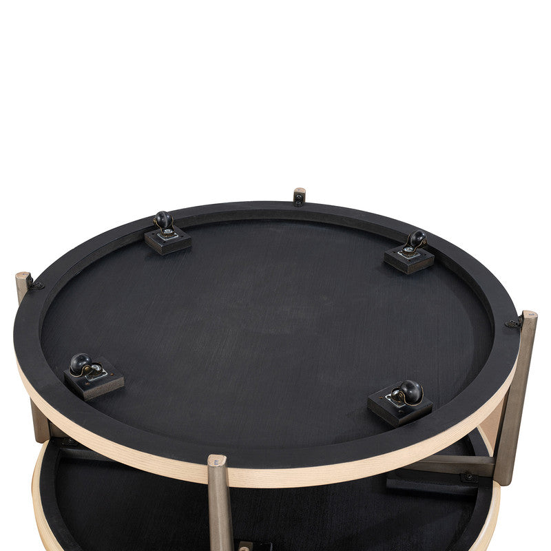 Roros Natural Round Cocktail Table