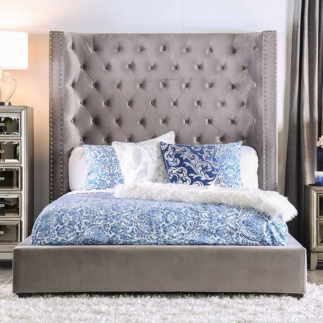 Rosabelle Gray Eastern King Bed
