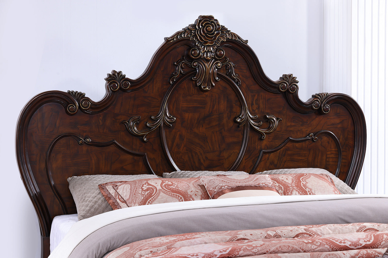 Roselli Dark Cherry 4 Pc. Queen Bedroom Set