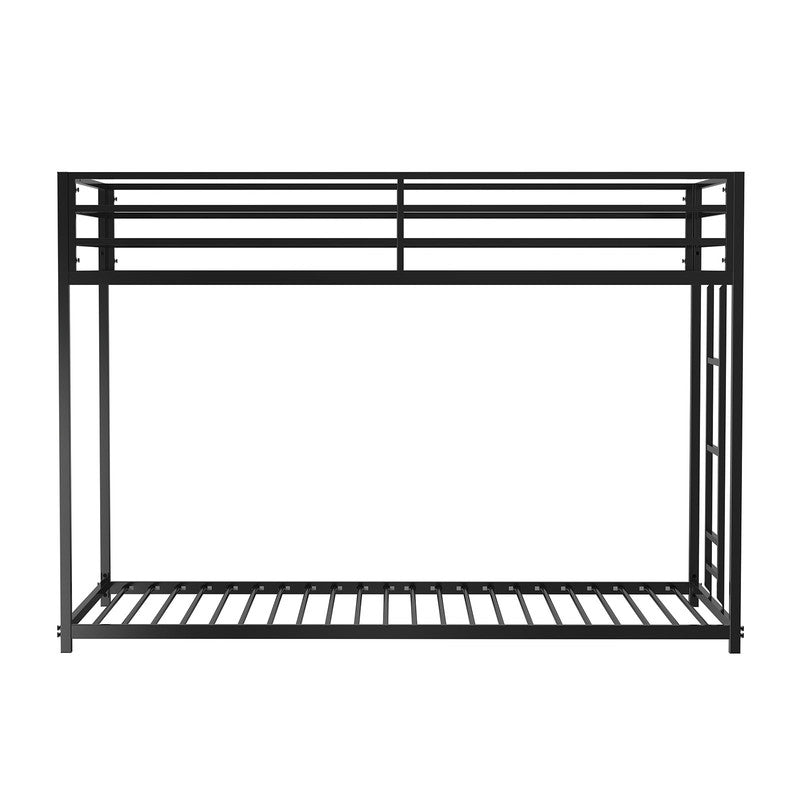Rothwell Matte Black Twin/Twin Metal Bunk Bed
