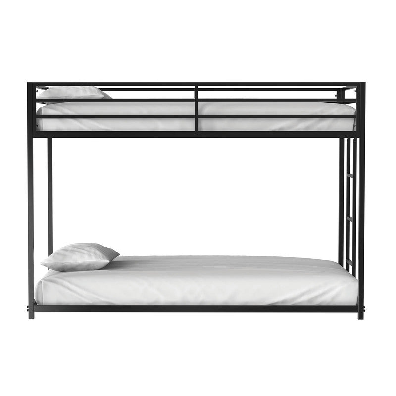 Rothwell Matte Black Twin/Twin Metal Bunk Bed