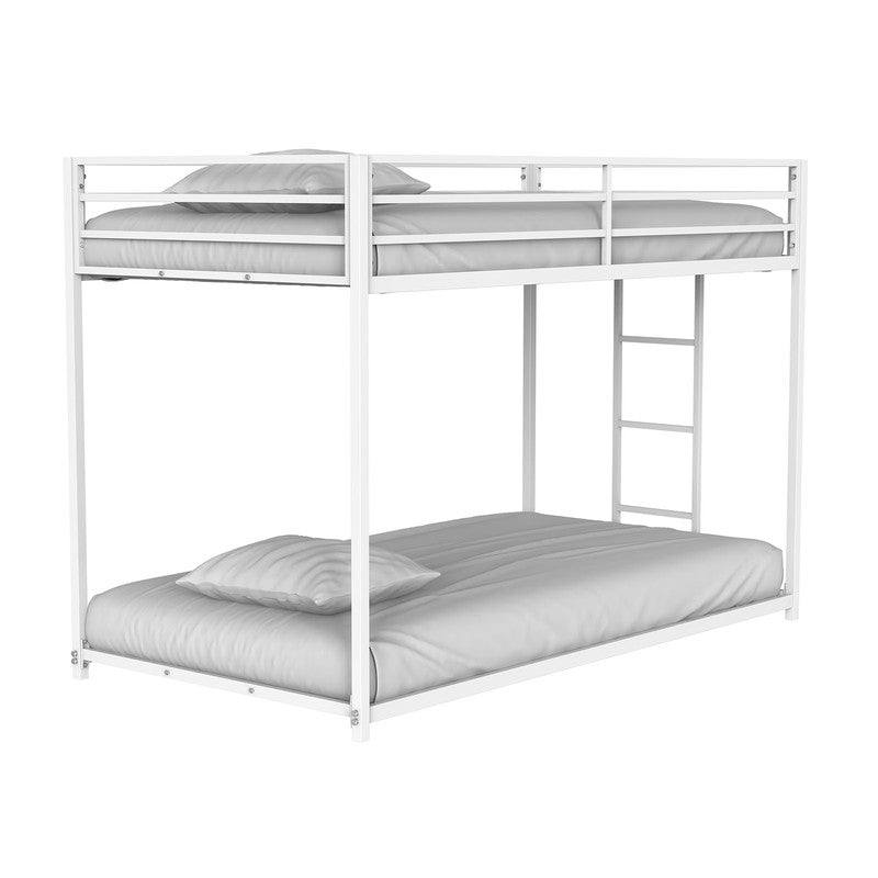 Rothwell Matte White Twin/Twin Metal Bunk Bed