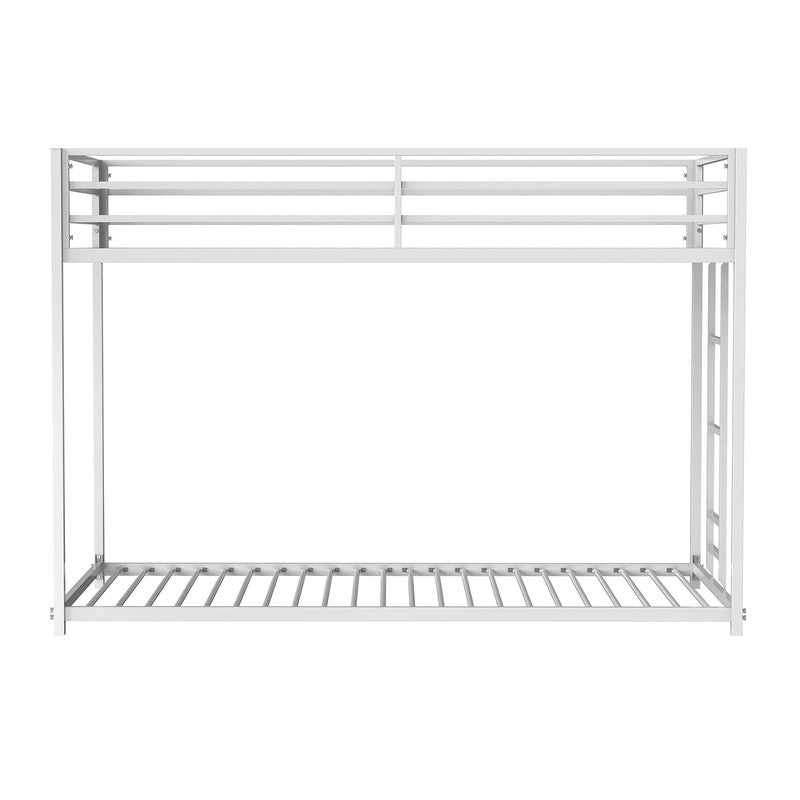 Rothwell Matte White Twin/Twin Metal Bunk Bed