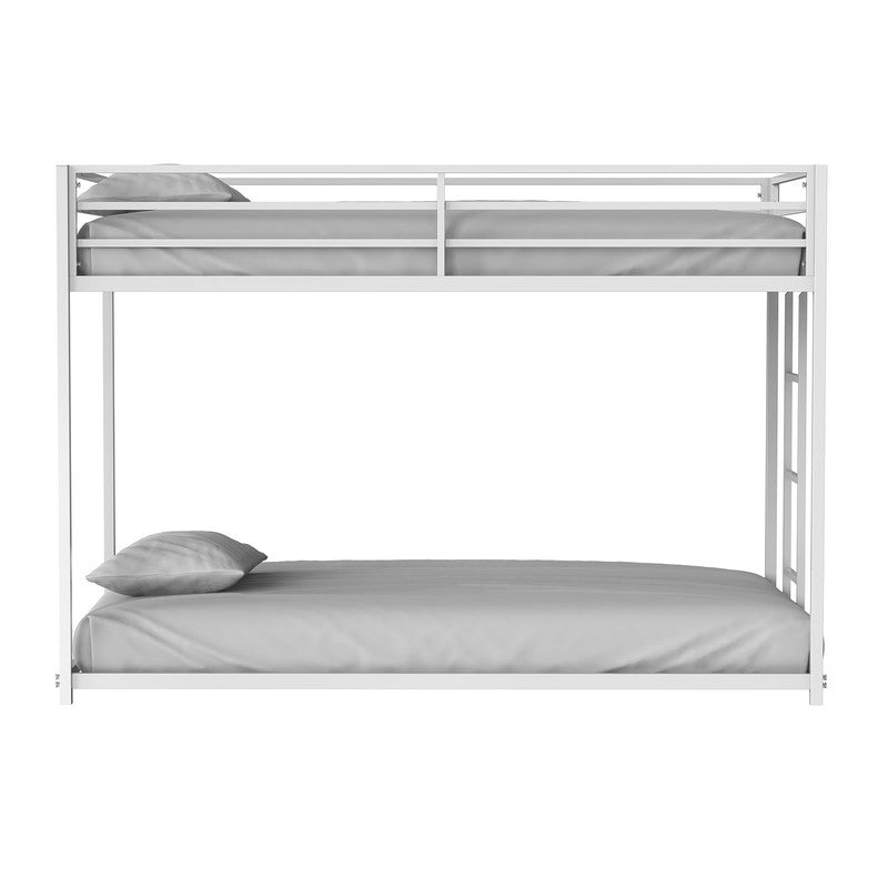 Rothwell Matte White Twin/Twin Metal Bunk Bed