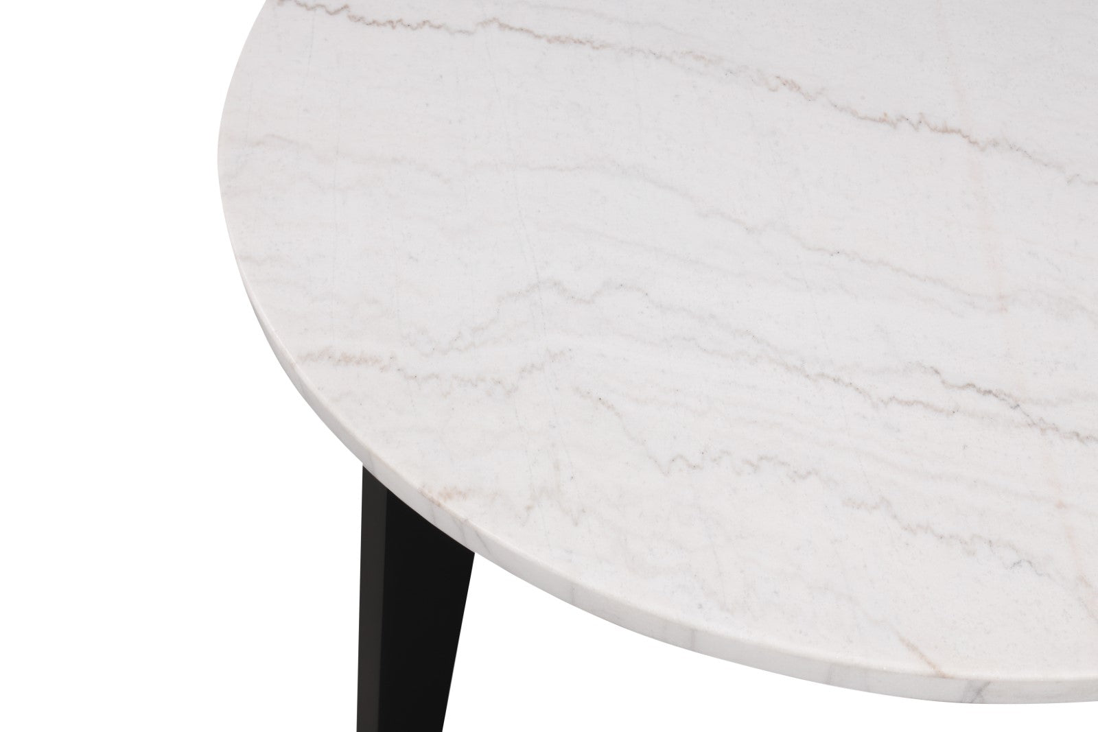 Sabro Black & White Round Counter Ht. Dining Room Table