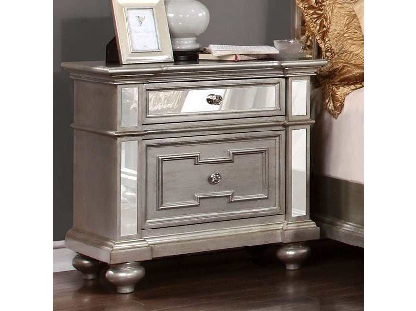 Salamanca Silver Nightstand