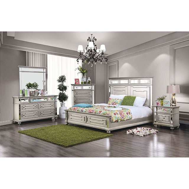 Salamanca Silver Nightstand