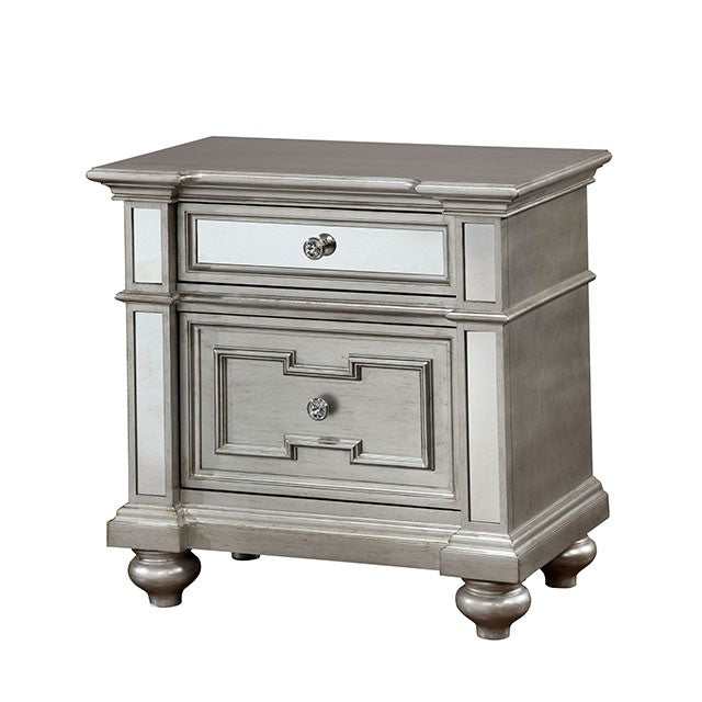 Salamanca Silver Nightstand