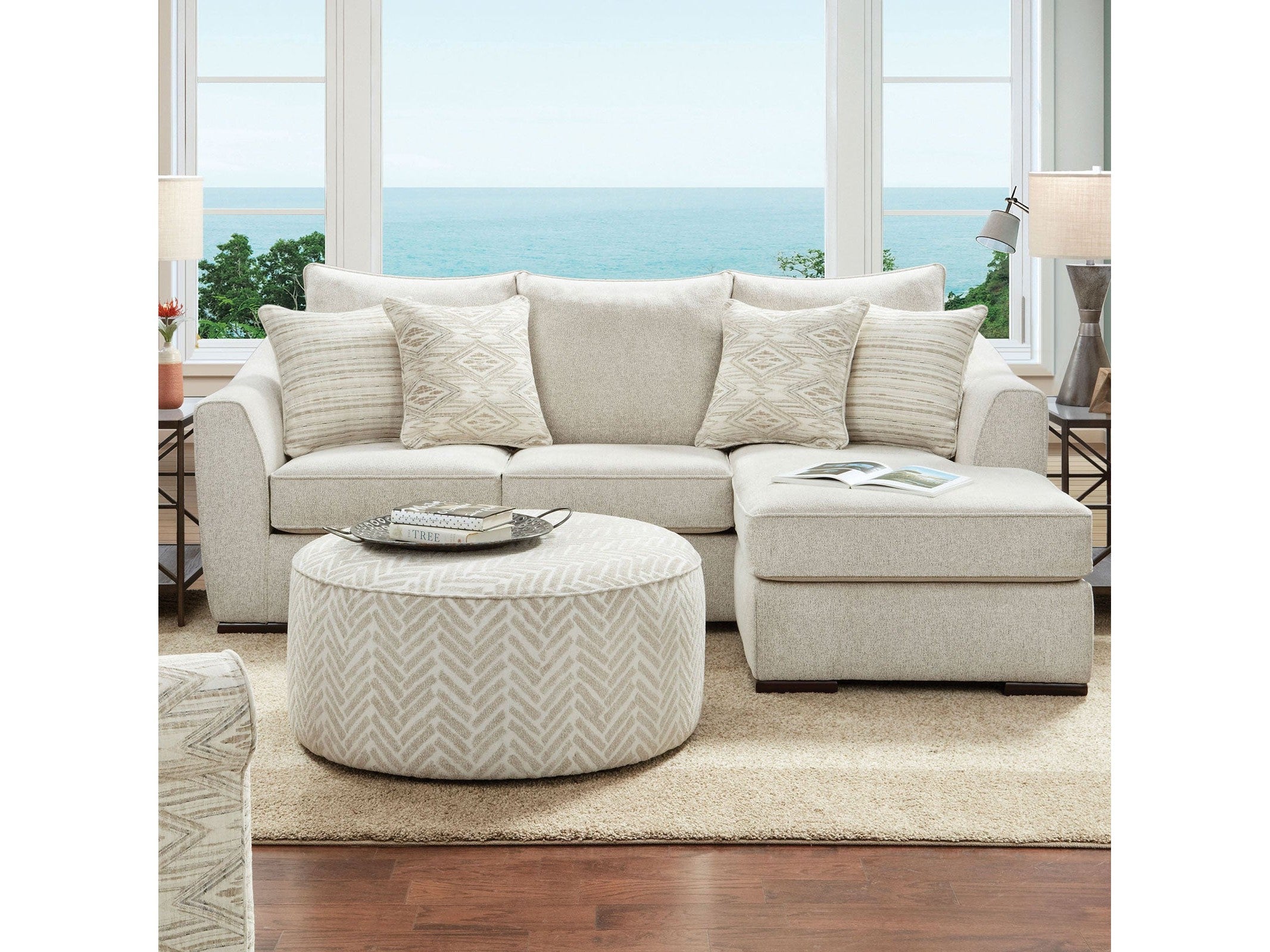 Saltney Ivory Sectional