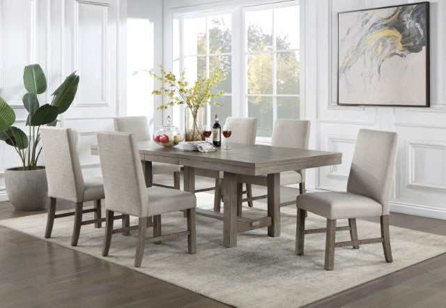 San Antonio Grey Dining Table w/ 1 X 18" Leaf