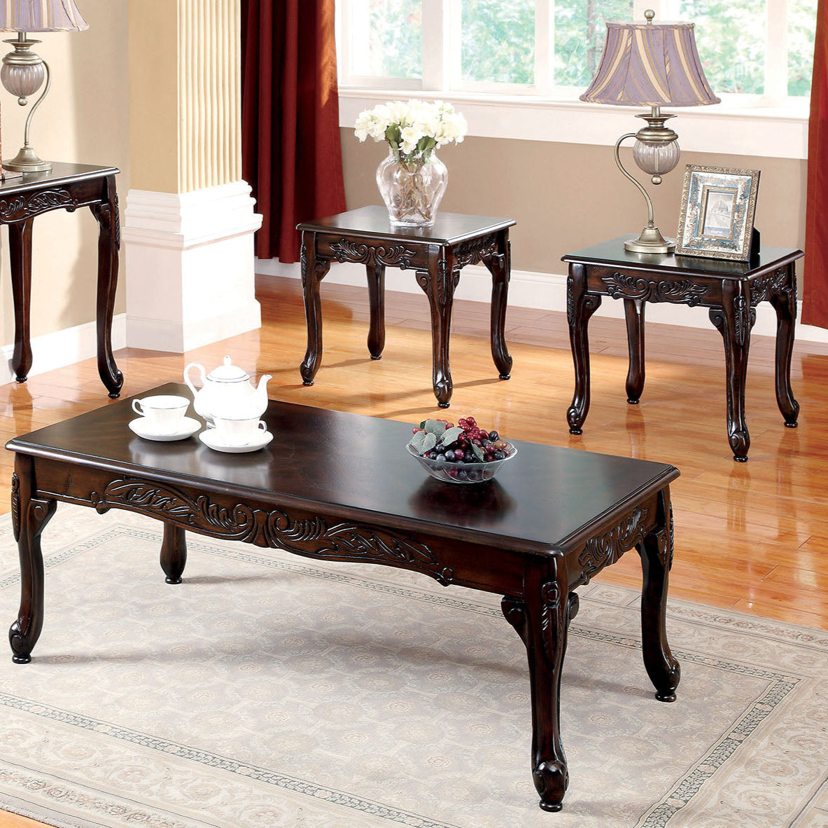 San Roque Brown/Espresso/Dark Cherry Sofa