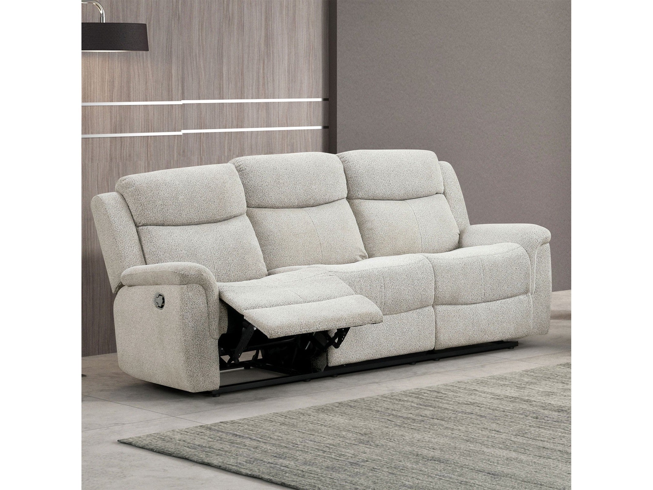Sandbach Light Gray Reclining Sofa