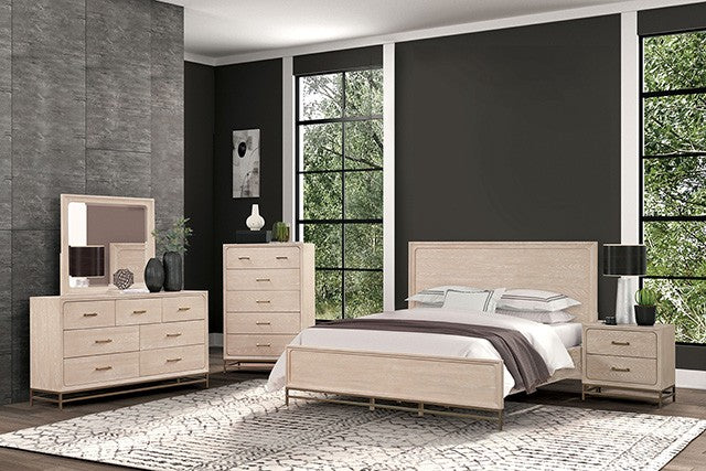 Sandnes Light Oak Eastern King Bed