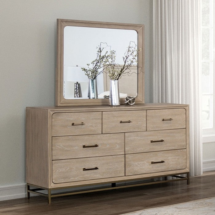 Sandnes Light Oak Queen 5 Piece Bedroom Set w/Chest