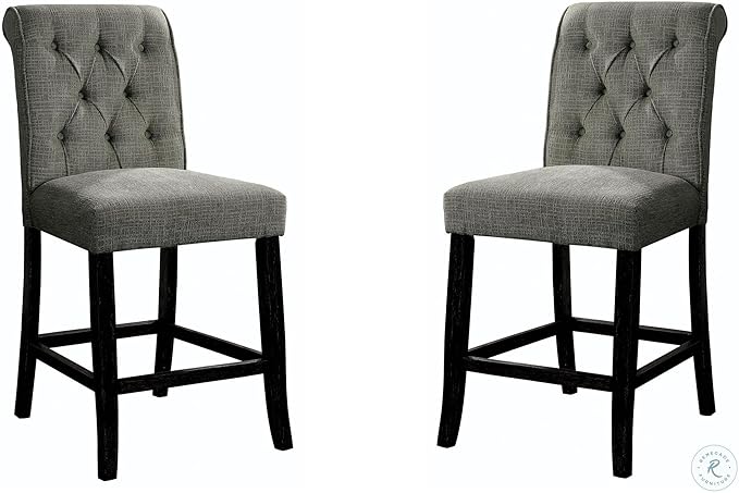 Sania Antique Black/Gray 5 Pc. Counter Height Table Set