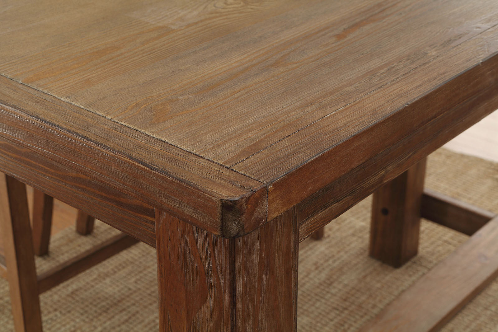 Sania Rustic Oak 5 Pc. Counter Height Dining Room Set