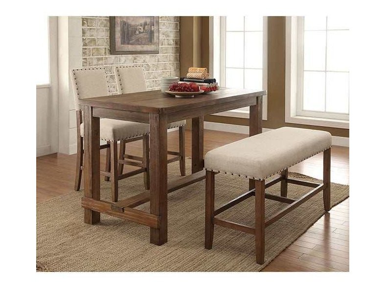 Sania Rustic Oak Counter Height Table
