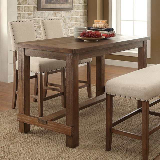 Sania Rustic Oak Counter Height Table